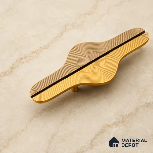 Ottr Aluminium Main Door Handle HA 00273 J Gold Finish - 150mm | 2 Years Warranty