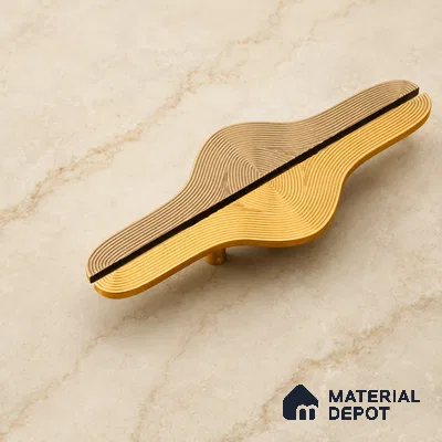 Ottr Aluminium Main Door Handle HA 00273 K Gold Finish - 200mm | 2 Years Warranty