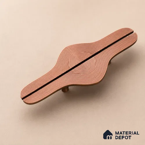 Ottr Aluminium Main Door Handle HA 00273 E Rose Gold Finish - 200mm | 2 Years Warranty