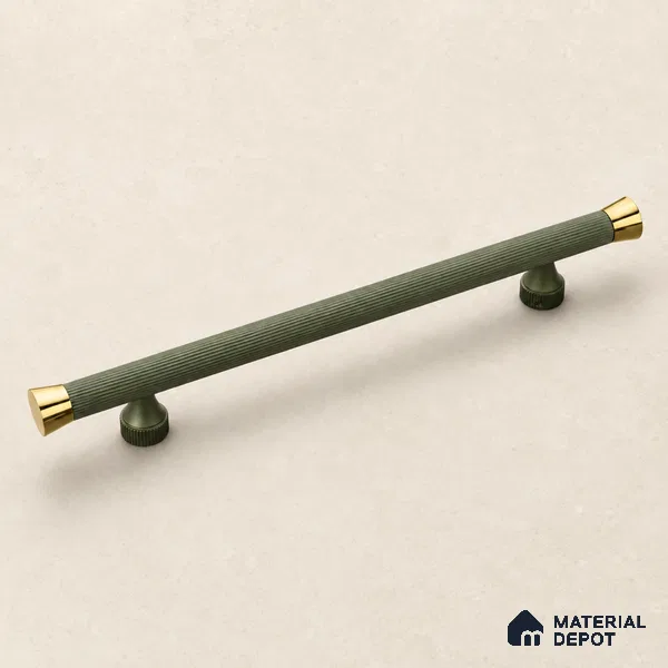 Ottr Aluminium Main Door Handle HA 00274 B Green Gold Finish - 450mm | 2 Years Warranty