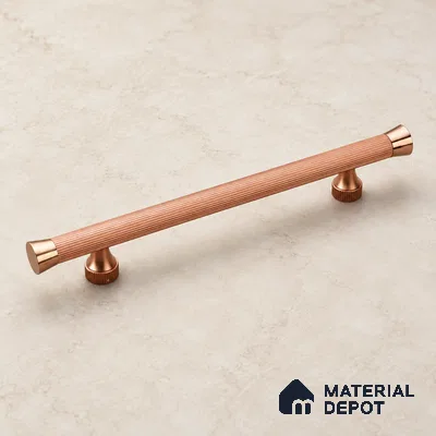 Ottr Aluminium Main Door Handle HA 00274 L Rose Gold Dual Tone Finish - 450mm | 2 Years Warranty