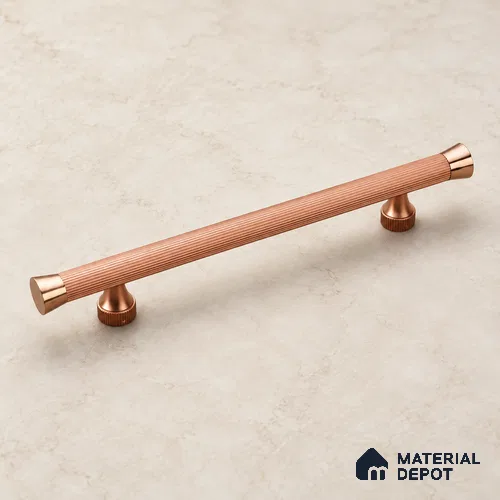 Ottr Aluminium Main Door Handle HA 00274 M Rose Gold Dual Tone Finish - 600mm | 2 Years Warranty