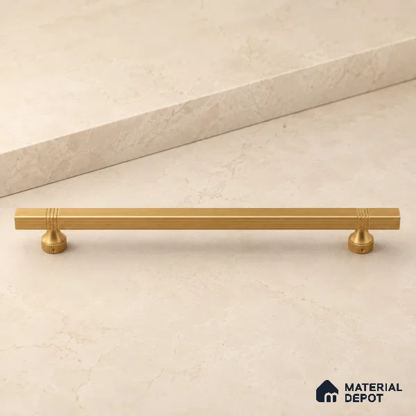 Ottr Aluminium Main Door Handle HA 00275 T Antique Brass Finish - 1200mm | 2 Years Warranty