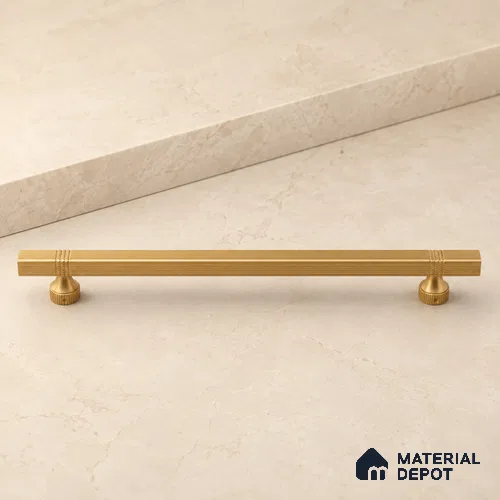 Ottr Aluminium Main Door Handle HA 00275 S Antique Brass Finish - 900mm | 2 Years Warranty