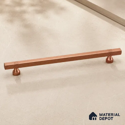 Ottr Aluminium Main Door Handle HA 00275 M Rose Gold Finish - 600mm | 2 Years Warranty