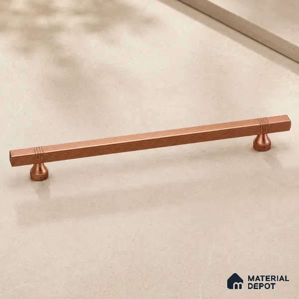 Ottr Aluminium Main Door Handle HA 00275 N Rose Gold Finish - 900mm | 2 Years Warranty