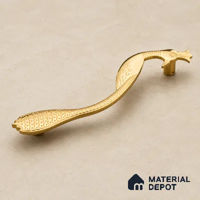 Ottr Zinc Main Door Handle HA 00277 F PVD Gold Finish - 300mm | 2 Years Warranty