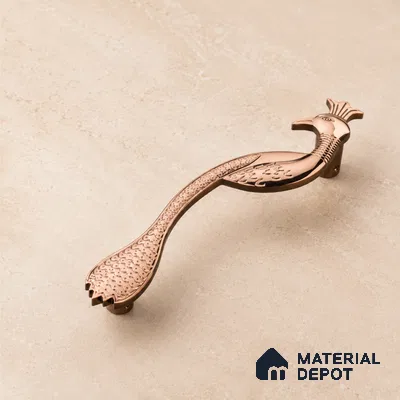 Ottr Zinc Main Door Handle HA 00277 H PVD Rose Gold Finish - 300mm | 2 Years Warranty