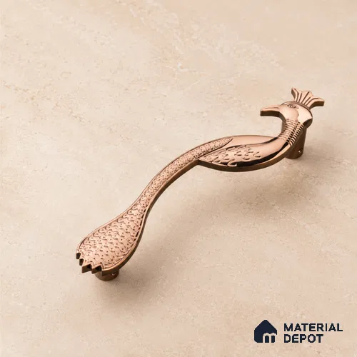 Ottr Zinc Main Door Handle HA 00277 H PVD Rose Gold Finish - 300mm | 2 Years Warranty