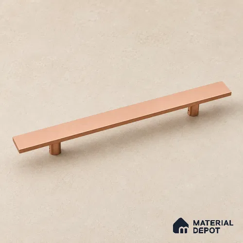 Ottr Stainless Steel Main Door Handle HA 00280 U PVD Rose Gold Finish - 600mm | 2 Years Warranty