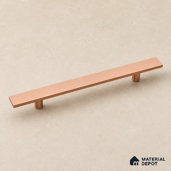 Ottr Stainless Steel Main Door Handle HA 00280 U PVD Rose Gold Finish - 600mm | 2 Years Warranty