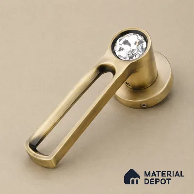Ottr Zinc Mortise Handle HA 00295 Antique Brass Finish Rose Mount | 2 Years Warranty