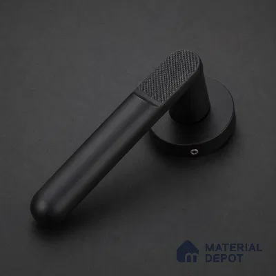 Ottr Zinc Mortise Handle HA 00297 B Black Finish Rose Mount | 2 Years Warranty