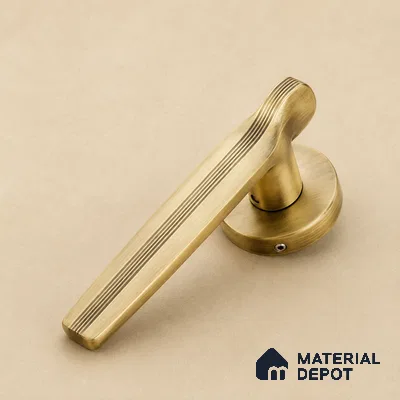 Ottr Zinc Mortise Handle HA 00299 Antique Brass Finish Rose Mount | 2 Years Warranty