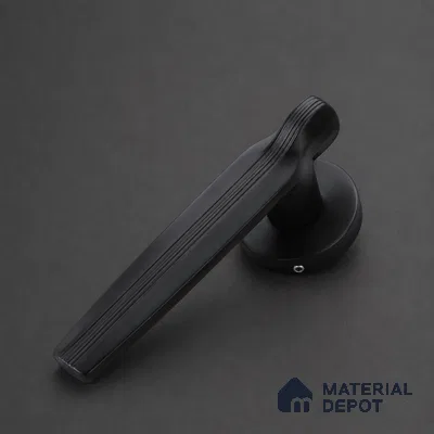 Ottr Zinc Mortise Handle HA 00299 C Black Finish Rose Mount | 2 Years Warranty