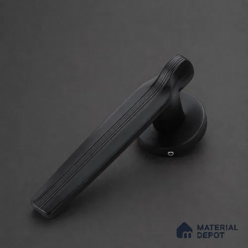 Ottr Zinc Mortise Handle HA 00299 C Black Finish Rose Mount | 2 Years Warranty