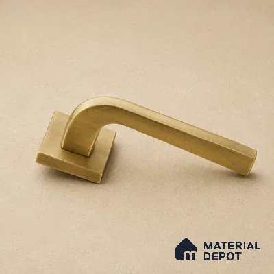 Ottr Zinc Mortise Handle HA 00300 Antique Brass Finish Rose Mount | 2 Years Warranty
