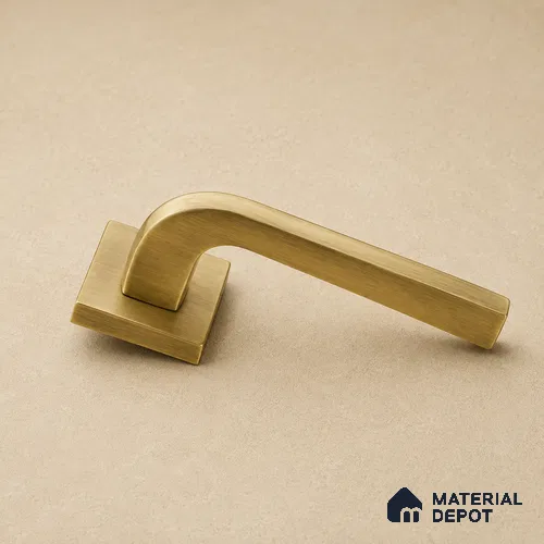 Ottr Zinc Mortise Handle HA 00300 Antique Brass Finish Rose Mount | 2 Years Warranty