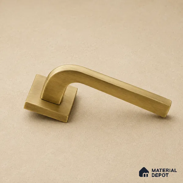 Ottr Zinc Mortise Handle HA 00300 Antique Brass Finish Rose Mount | 2 Years Warranty