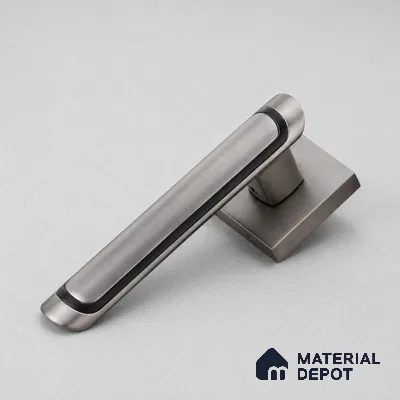 Ottr Zinc Mortise Handle HA 00302 D Gunmetal Black Black Finish Rose Mount | 2 Years Warranty