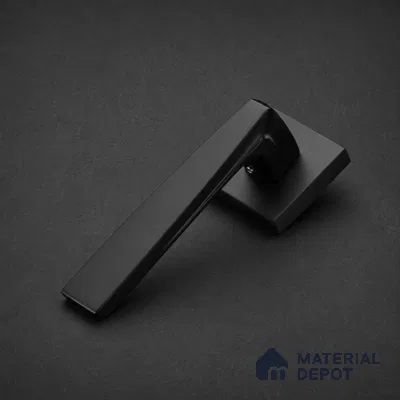 Ottr Zinc Mortise Handle HA 00303 C Black Finish Rose Mount | 2 Years Warranty