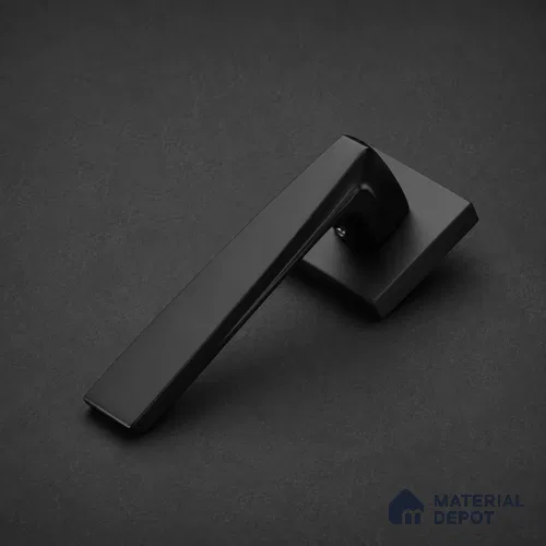 Ottr Zinc Mortise Handle HA 00303 C Black Finish Rose Mount | 2 Years Warranty