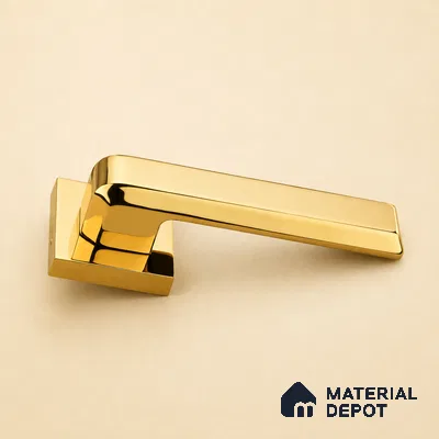 Ottr Zinc Mortise Handle HA 00304 C PVD Gold Finish Rose Mount | 2 Years Warranty