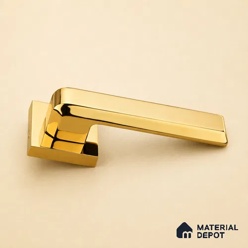 Ottr Zinc Mortise Handle HA 00304 C PVD Gold Finish Rose Mount | 2 Years Warranty