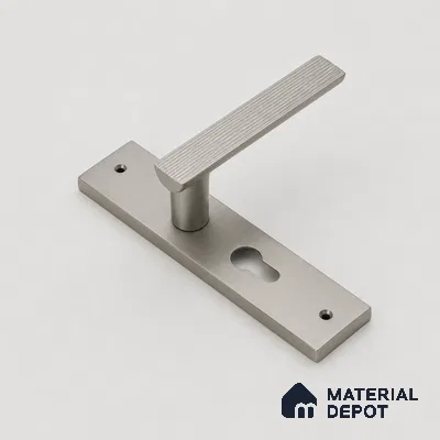 Ottr Zinc Mortise Handle HA 00306 C Stainless Steel Matte Finish Plate Mount | 2 Years Warranty