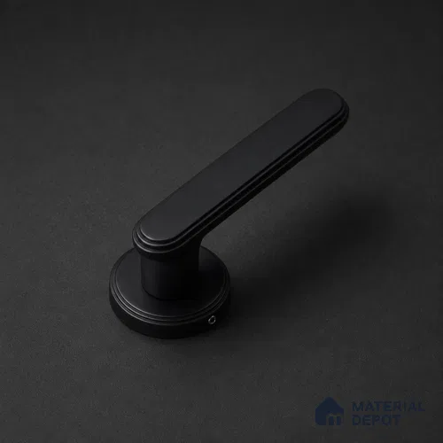 Ottr Zinc Mortise Handle HA 00307 B Black Finish Rose Mount | 2 Years Warranty