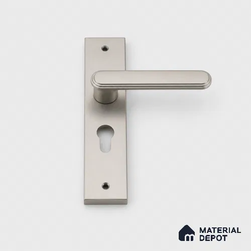 Ottr Zinc Mortise Handle HA 00307 C Stainless Steel Matte Finish Plate Mount | 2 Years Warranty