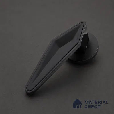 Ottr Zinc Aluminium Mortise Handle HA 00308 PVD Black Dual Tone Finish Rose Mount | 2 Years Warranty