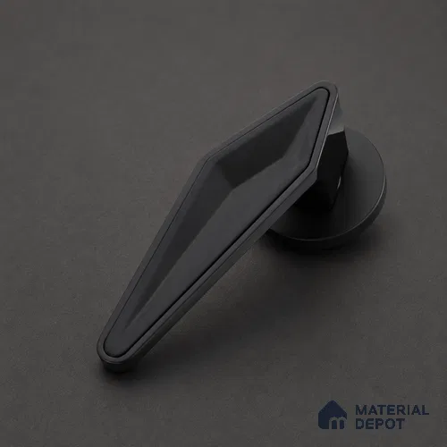 Ottr Zinc Aluminium Mortise Handle HA 00308 PVD Black Dual Tone Finish Rose Mount | 2 Years Warranty