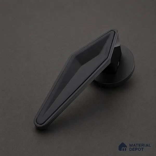 Ottr Zinc Aluminium Mortise Handle HA 00308 PVD Black Dual Tone Finish Rose Mount | 2 Years Warranty