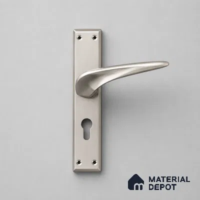 Ottr Zinc Mortise Handle HA 00309 E Stainless Steel Finish Plate Mount | 2 Years Warranty