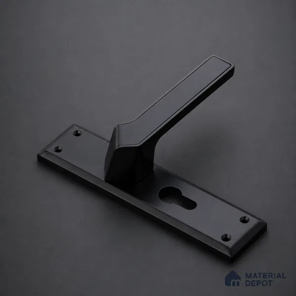 Ottr Zinc Mortise Handle HA 00310 C Black Dual Tone Finish Plate Mount | 2 Years Warranty