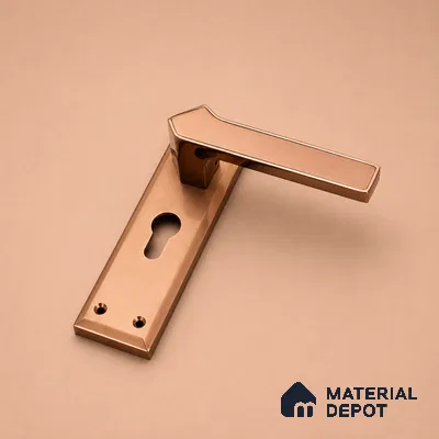 Ottr Zinc Mortise Handle HA 00310 G PVD Rose Gold Dual Tone Finish Rose Mount | 2 Years Warranty
