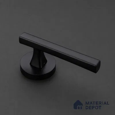 Ottr Zinc Mortise Handle HA 00311 Black Finish Rose Mount | 2 Years Warranty