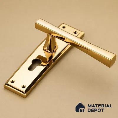 Ottr Zinc Mortise Handle HA 00311 E PVD Gold Finish Rose Mount | 2 Years Warranty