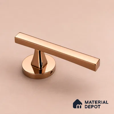 Ottr Zinc Mortise Handle HA 00311 H PVD Rose Gold Finish Plate Mount | 2 Years Warranty