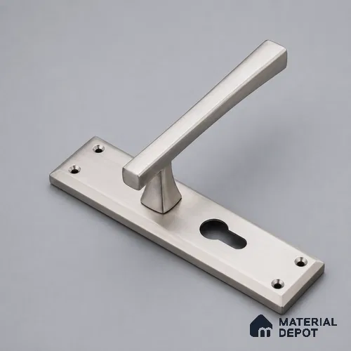 Ottr Zinc Mortise Handle HA 00311 D Stainless Steel Matte Finish Plate Mount | 2 Years Warranty