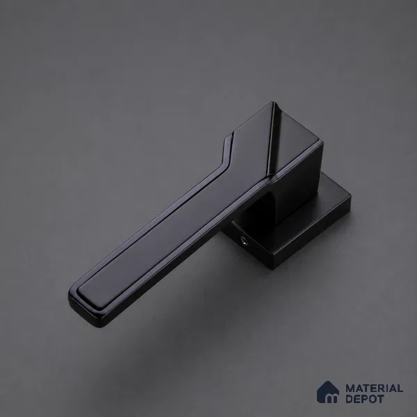 Ottr Zinc Mortise Handle HA 00312 D Black Dual Tone Finish Plate Mount | 2 Years Warranty
