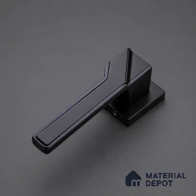 Ottr Zinc Mortise Handle HA 00312 Black Dual Tone Finish Rose Mount | 2 Years Warranty