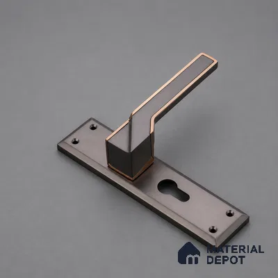 Ottr Zinc Mortise Handle HA 00312 H PVD Rose Gold Gold Black Finish Plate Mount | 2 Years Warranty