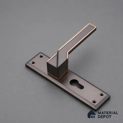 Ottr Zinc Mortise Handle HA 00312 F PVD Rose Gold Gold Black Finish Rose Mount | 2 Years Warranty