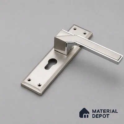 Ottr Zinc Mortise Handle HA 00312 B Stainless Steel Matte Chrome Finish Rose Mount | 2 Years Warranty