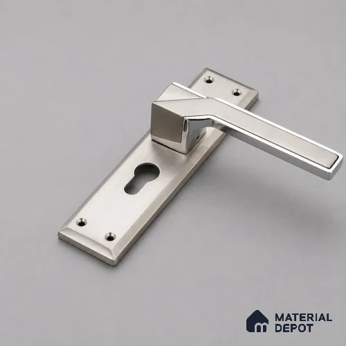 Ottr Zinc Mortise Handle HA 00312 B Stainless Steel Matte Chrome Finish Rose Mount | 2 Years Warranty