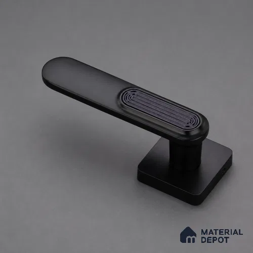 Ottr Zinc Mortise Handle HA 00313 D Black Dual Tone Finish Plate Mount | 2 Years Warranty
