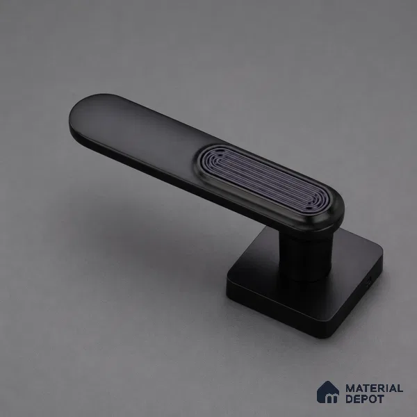 Ottr Zinc Mortise Handle HA 00313 D Black Dual Tone Finish Plate Mount | 2 Years Warranty