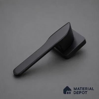 Ottr Zinc Mortise Handle HA 00314 Black Finish Rose Mount | 2 Years Warranty